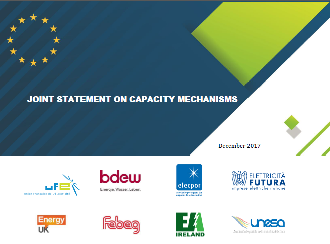 Joint statement on capacity mechanisms